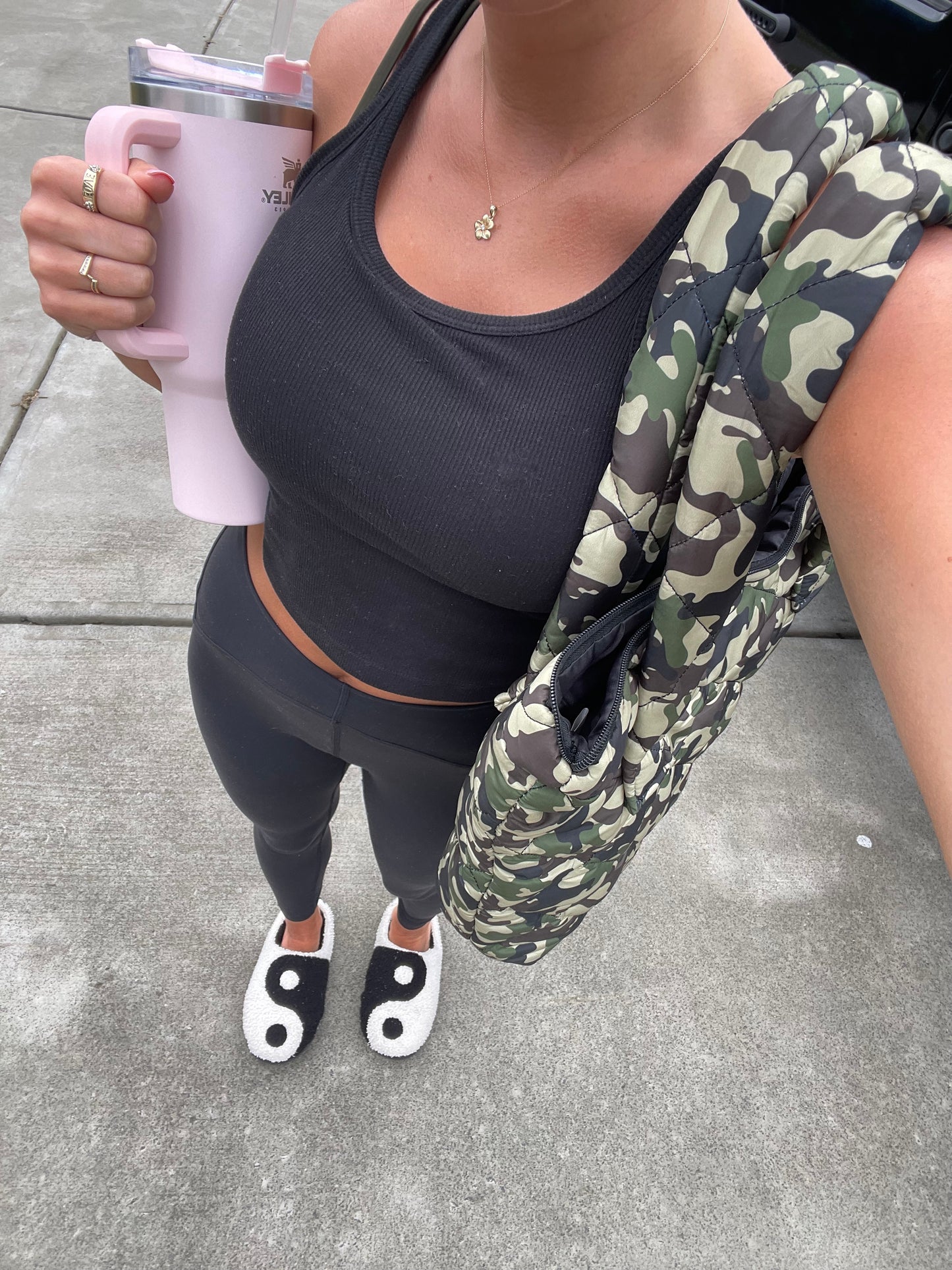 Camo Puffer Tote