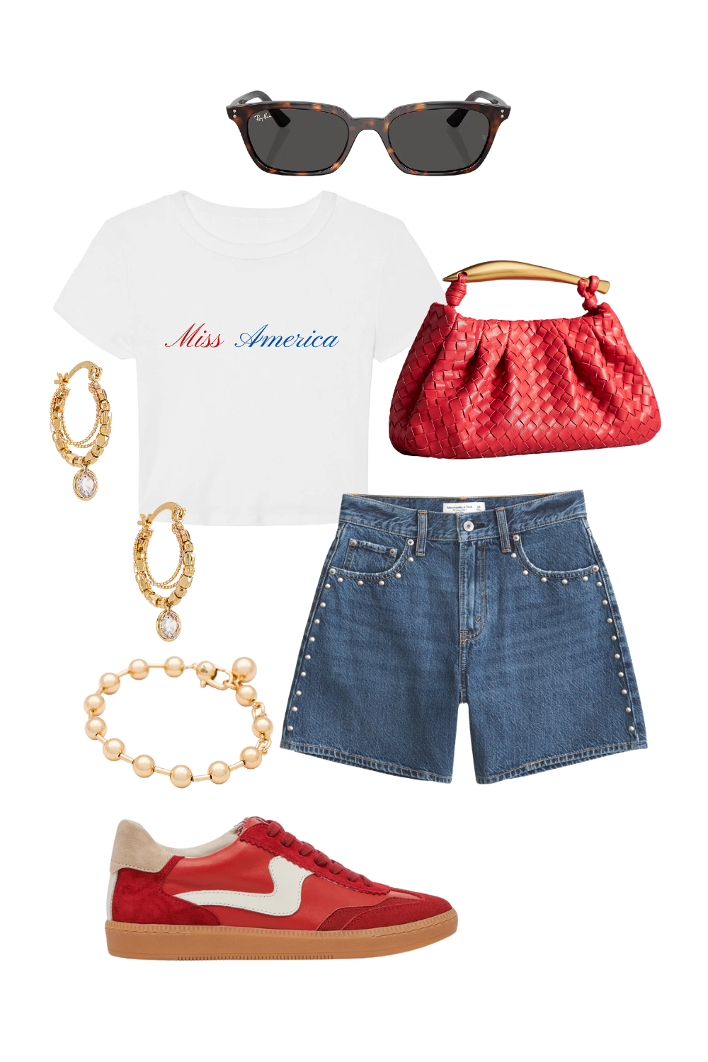 Girly Miss America Baby Tee