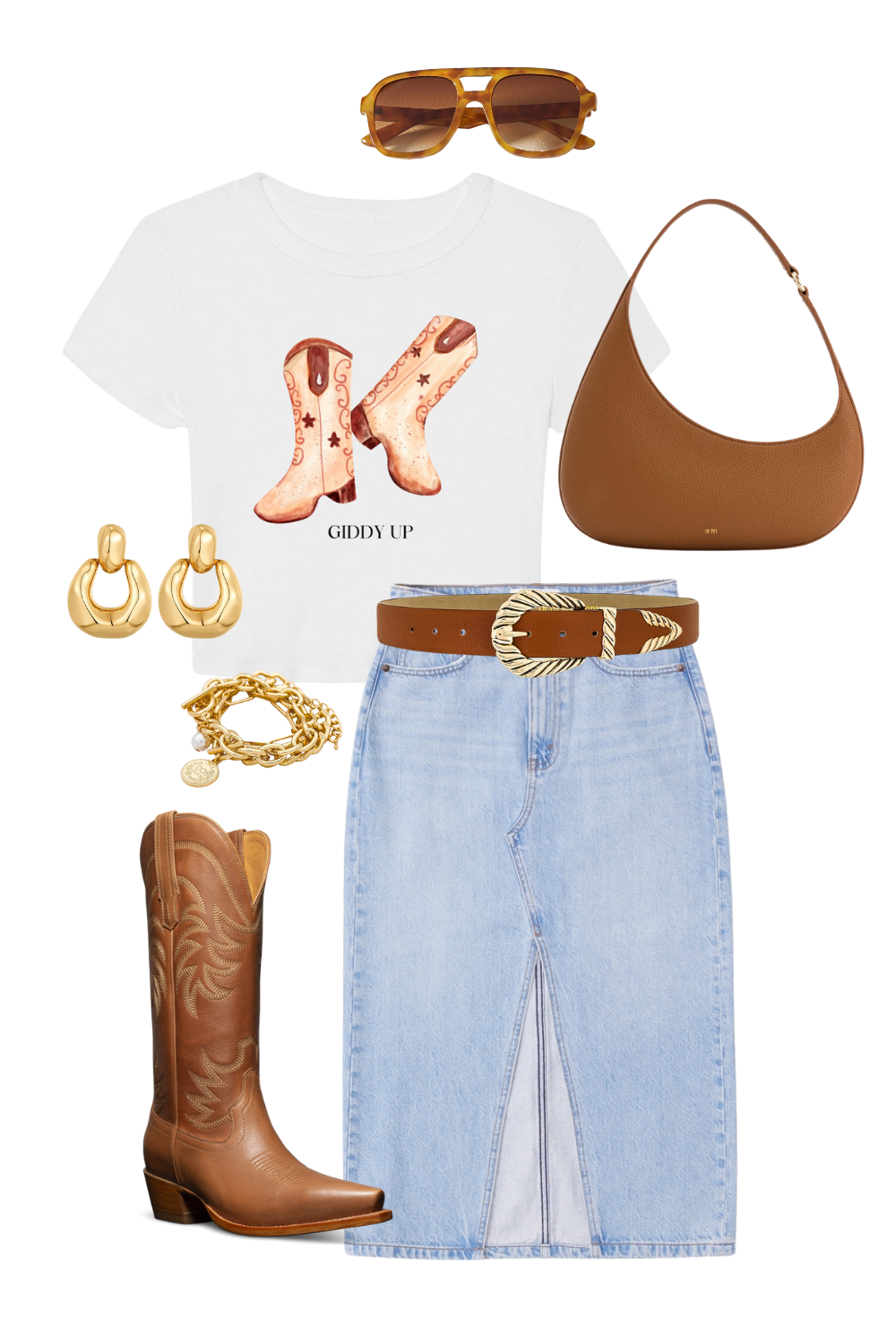 Giddy Up Boots Baby Tee