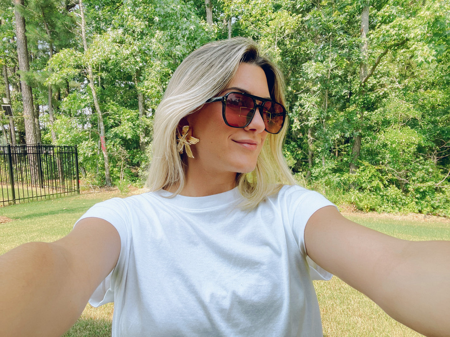 Delanie Flower Post Earrings