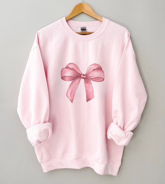 Big Pink Bow Sweatshirt