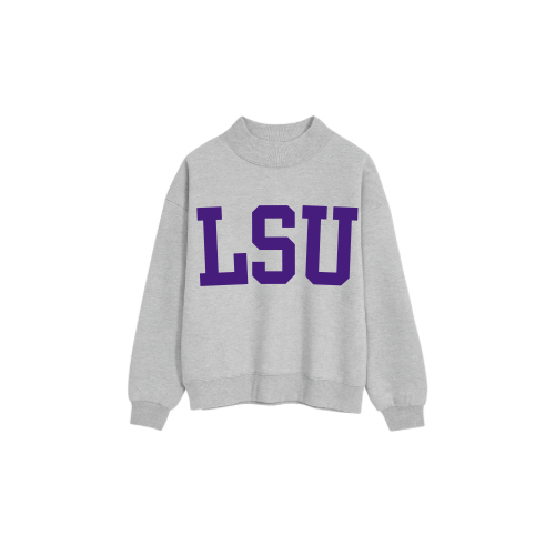 LSU Mockneck Sweatshirt (PREORDER)