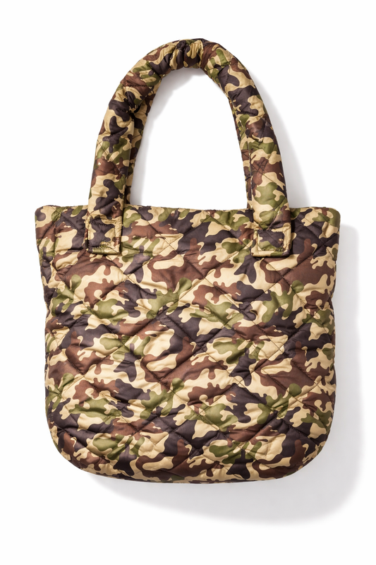 Camo Puffer Tote