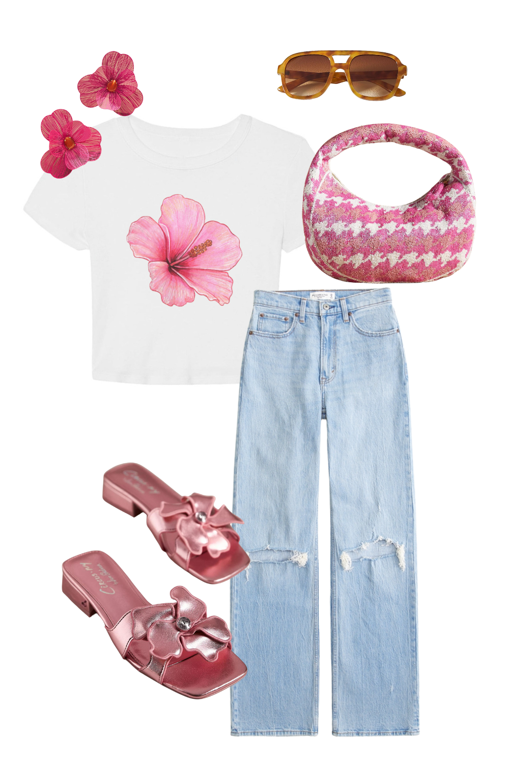 Hibiscus Baby Tee