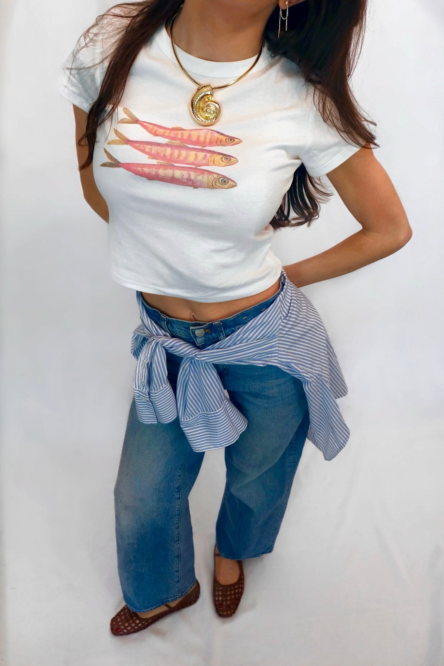 Colorful Sardines Baby Tee