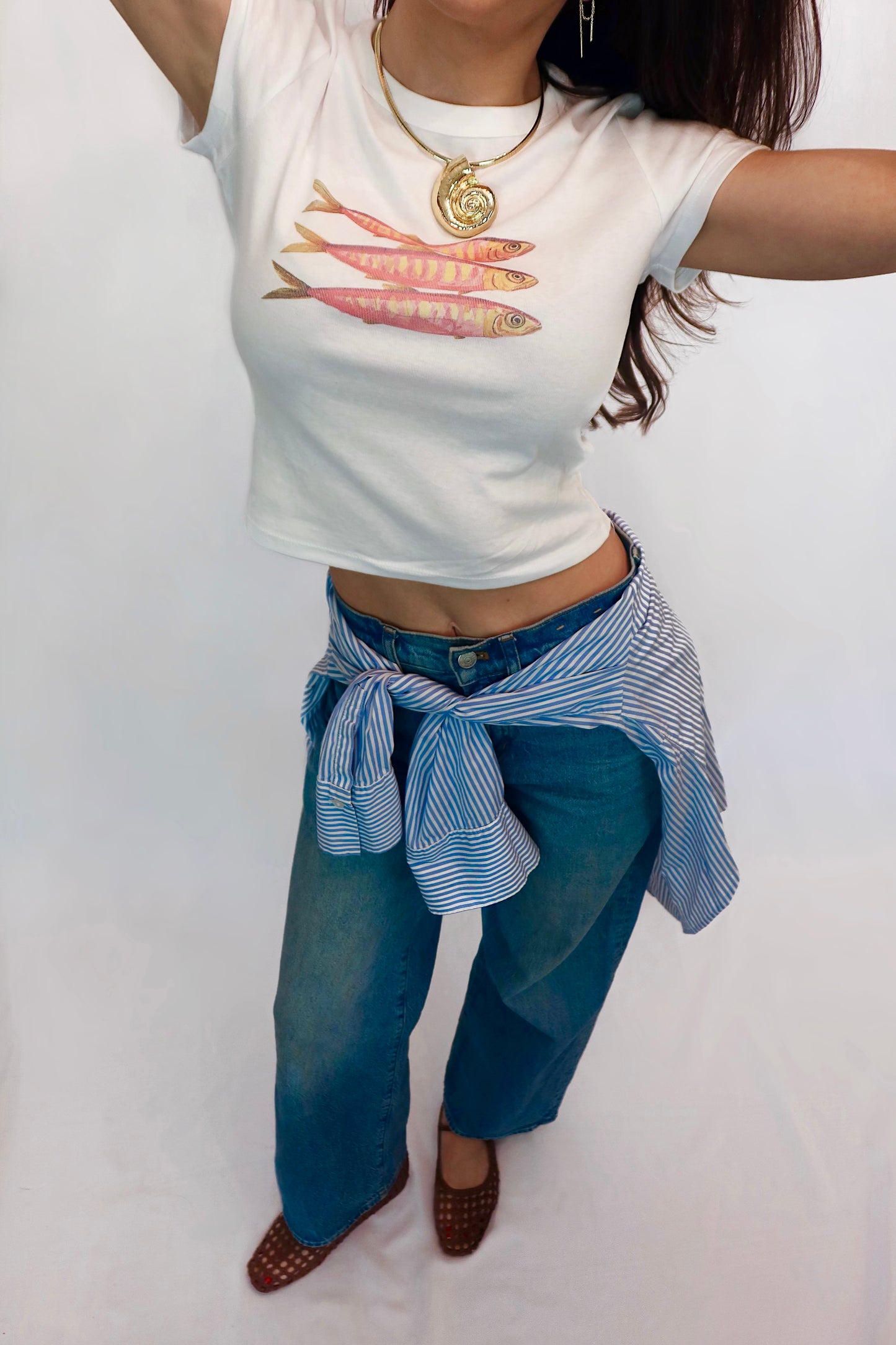 Colorful Sardines Baby Tee