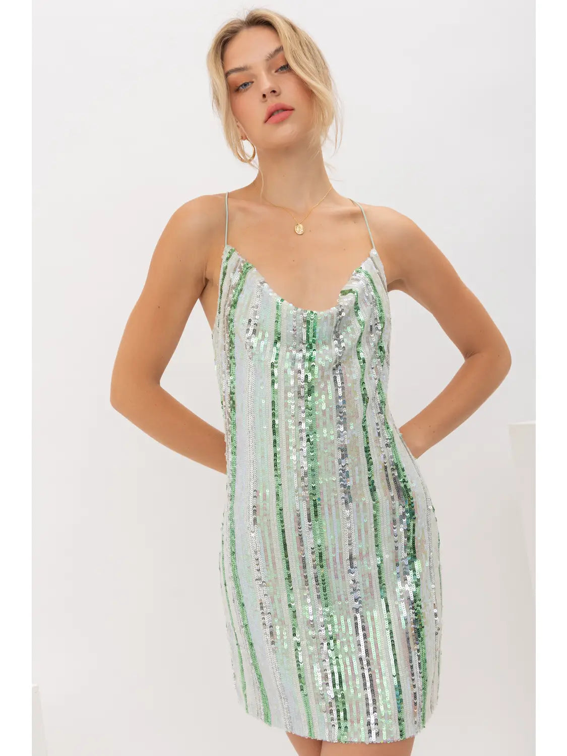 Aquamarine Sequin Dress