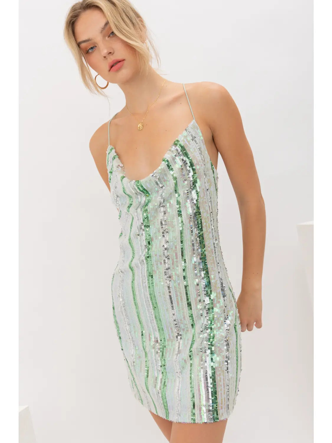 Aquamarine Sequin Dress