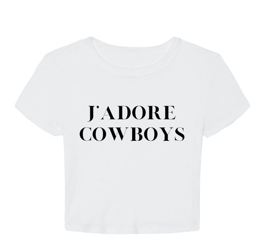 J’Adore Cowboys Baby tee